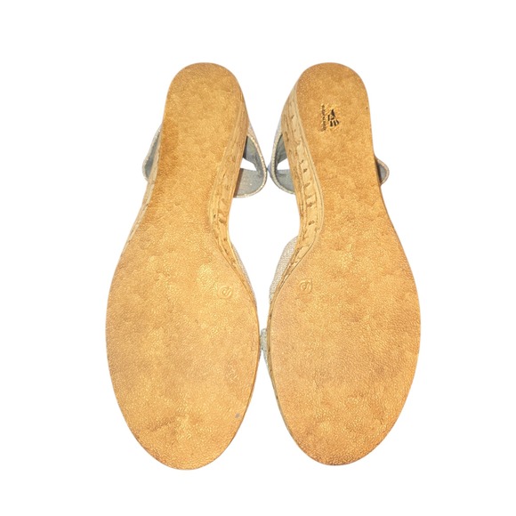 Charleston Shoe Co. 762287 Peachtree Core Linen Upper Wedge Heel Sandals Size 8 - Picture 7 of 12